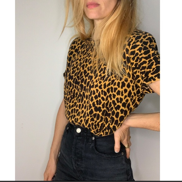 Vintage Leopard Animal Print Blouse Top - Picture 4 of 15
